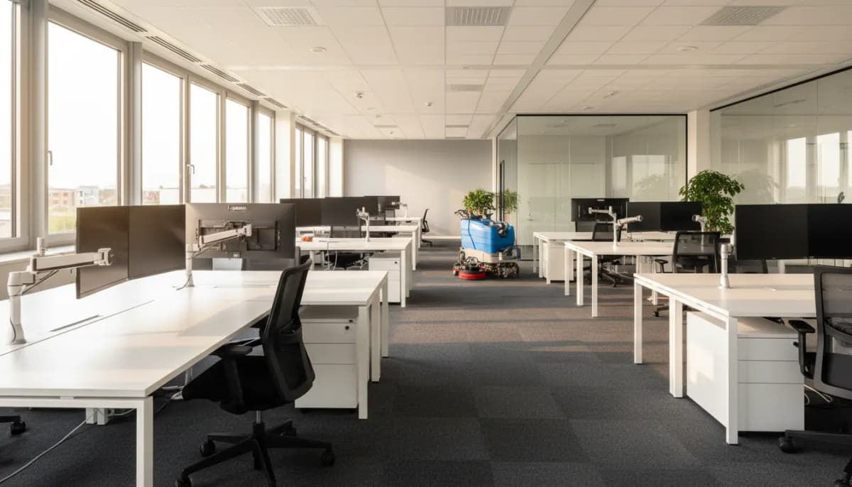 Professionelle Büroreinigung – saubere Arbeitsflächen
