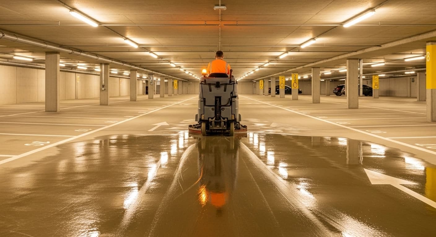 Professionelle Tiefgaragenreinigung