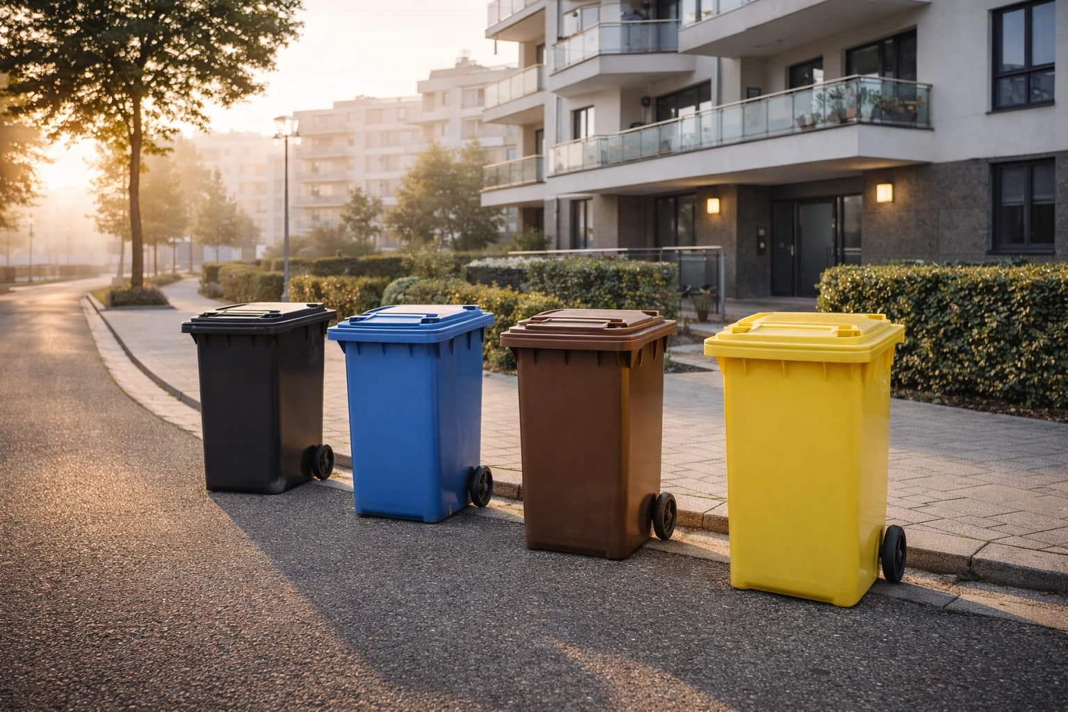 Mülltonnen am Standplatz